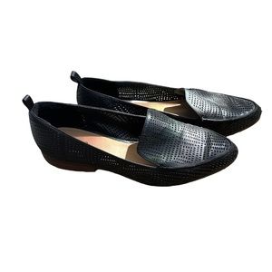 EUC Crown Vintage Black Professional Slide On Oxford Loafer Shoes